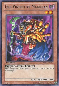 1x (LP) Old Vindictive Magician - BP01-EN060 - Starfoil Rare - 1st Edition YuGi - Image 1