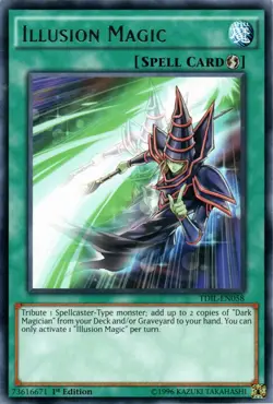1x (LP) Illusion Magic - TDIL-EN058 - Rare - 1st Edition YuGiOh - Image 1