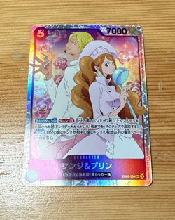 One Piece TCG Japanese Sanji and Pudding EB02-035 SR Anime 25th Collection - Image 1