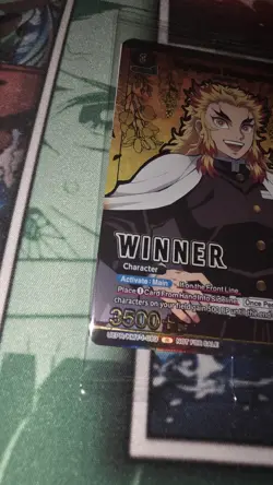 SEALED Kyojuro Rengoku WINNER Promo UEPR/KMY-1-089 Union Arena Demon Slayer - Image 3