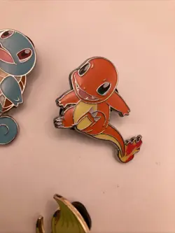 Pokemon Collector Pins Lot Of 5 Enamel Pin Pokemon Lucario Celibi Squirtle TCG - Image 4