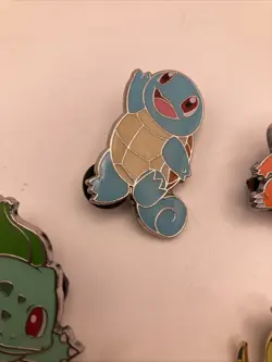 Pokemon Collector Pins Lot Of 5 Enamel Pin Pokemon Lucario Celibi Squirtle TCG - Image 5