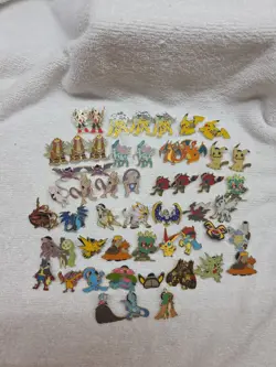 Pokemon Collectors Pins Huge Lot Of 53, Some Are Doubles! - Image 1