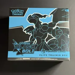 Pokemon TCG Black Bolt Pokemon Center Elite Trainer Box ETB Factory Sealed - Image 1