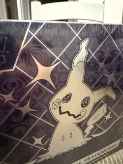 Pokemon Paldean Fates ETB Mimikyu Pokemon TCG New Sealed Small Tear in Shrink - Image 2
