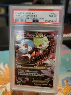 Pokemon TCG M Gardevoir EX Full Art RC31-32 Radiant Collection PSA 8 NM MT - Image 1