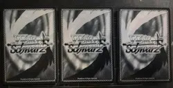 Signed Weiss Schwarz Hatsune Miku Project DIVA f ENGLISH XR Lot Of 3 FOIL - Image 2