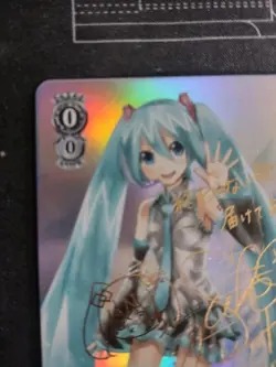 Signed Weiss Schwarz Hatsune Miku Project DIVA f ENGLISH XR Lot Of 3 FOIL - Image 3