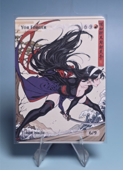 Yor Forger, Waifu the Gathering, Custom Anime Waifu Spy X Family Trading Card - Image 1