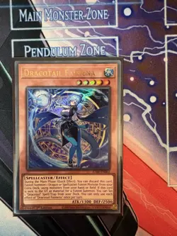 Yu-Gi-Oh TCG JUSH-EN002 Dracotail Faimena Ultra Rare 1st Edition Card - Image 1