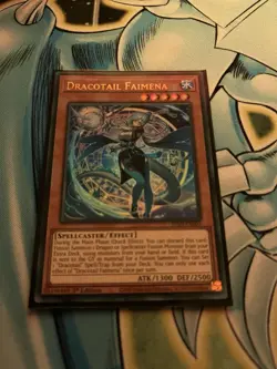 Yu-Gi-Oh TCG JUSH-EN002 Dracotail Faimena Ultra Rare 1st Edition Card - MINT - Image 1