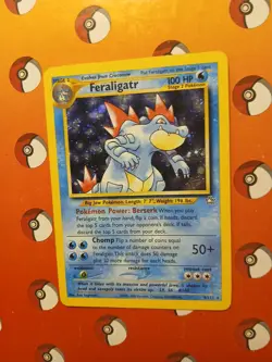 Pokemon TCG Feraligatr Neo Genesis Holo Unlimited Rare Card 4/111 - Image 2