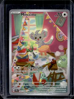 2024 Pokemon SV Temporal Forces TEF EN Minccino #182/162 - Image 1