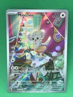 Minccino IR #182/162 Temporal Forces Illustration Rare NM+ Pokemon TCG - Image 1
