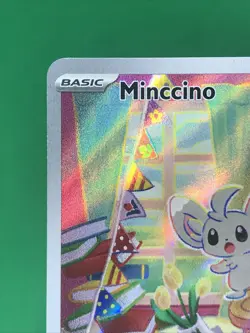 Minccino IR #182/162 Temporal Forces Illustration Rare NM+ Pokemon TCG - Image 2