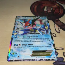 Pokemon TCG Ash-Greninja EX Black Star Promo XY 133 LP Card - Image 2