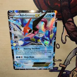 Pokemon TCG Ash-Greninja EX Black Star Promo XY 133 LP Card - Image 3