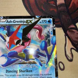 Pokemon TCG Ash-Greninja EX Black Star Promo XY 133 LP Card - Image 5