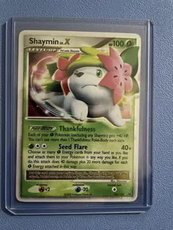 Shaymin lv. X 126/127 Rare Holo Platinum Set Pokemon Card LP - Image 1