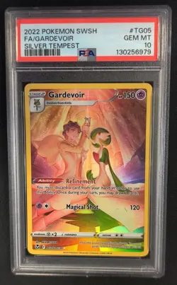 PSA 10 Gardevoir TG05/TG30 Ultra Rare Silver Tempest Pokemon Graded Card - Image 1