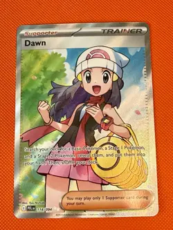 Pokemon Dawn 118/94 Full Art 2025 TCG Phantasmal Flames English Card NM - Image 1