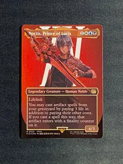 Noctis, Prince Of Lucis Borderless Foil R 0401 Final Fantasy FIN MTG NM+ - Image 1