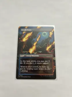 Steam Vents (Borderless) MTG Enchanting Tales Shock Land Rare Near Mint - Image 1