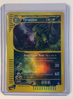 Tyranitar - 40/147 - Pokemon Aquapolis 2002 Reverse Holo Rare Card NM-LP - Image 1