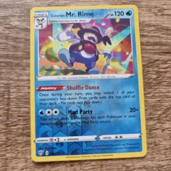 Pokemon 036/189 Galarian Mr. Rime Reverse Holo Rare Sw/sh Darkness Ablaze - Image 1
