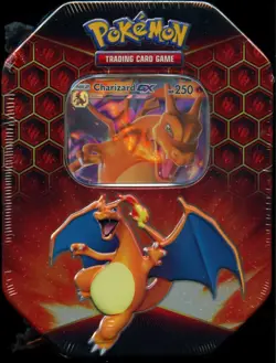 SM Hidden Fates TIN SEALED Charizard GX SM211 (4 Hidden Fates Pokemon Packs) - Image 2
