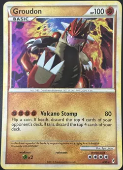 Groudon 6/95 Call of Legends Holo Rare Pokemon Card VLP - Image 1