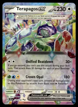 Pokemon TCG Stellar Crown #128/142 Terapagos EX NM - Image 1