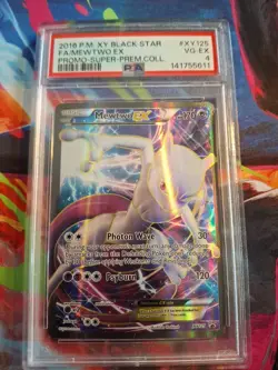 Pokemon Mewtwo EX TCG Full Art Holo Card Promo XY125 PSA 4 - Image 1