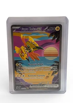 Pokemon Tapu Koko EX 247/182 Sv04: Paradox Rift SIR Holo NM Mint - Image 1