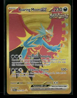 Roaring Moon ex - 262/182 Pokemon SV04: Paradox Rift Hyper Rare NM - Image 1