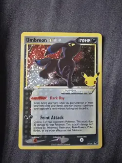 Pokemon Umbreon Star Full Art 17/17 Celebrations Classic Collection Holo 70 HP - Image 1