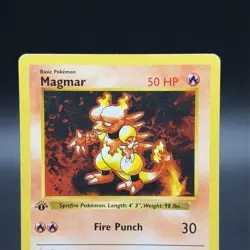 Pokemon Magmar 036/102 First Edition Base Set (Shadowless) Regular - Image 2