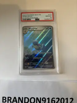 2023 POKEMON MEW EN-151 ILLUSTRATION RARE #171 WARTORTLE PSA 10 - Image 1