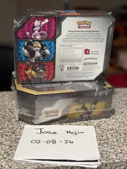 Pokemon TCG: Mewtwo & Mew GX Tag Team Tin [Brand New Factory Sealed!] RARE!! - Image 2