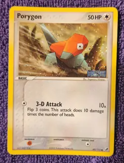Porygon 69/115 Unseen Forces Stamped Reverse Holo Pokemon *NICE* - Image 1