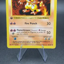 Pokemon Magmar 036/102 First Edition Base Set (Shadowless) Regular - Image 3