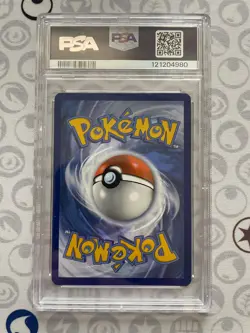 Pokemon SV Sun & Moon Team Up Cosmos Holo Dragonite 119 PSA 7 Near Mint - Image 2