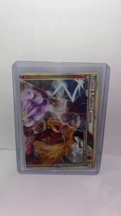 Entei & Raikou Legend (Top) 90/95 HGSS Unleashed Ultra Rare Pokemon LP - Image 1