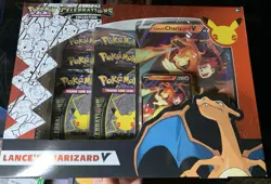 Pokemon Celebrations 25th Anniversary Lance’s Charizard V Collection Box Sealed - Image 1