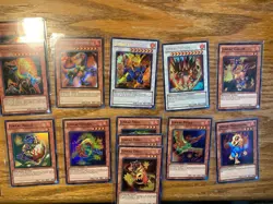 Yugioh Card Lot - Jurrac Play set - 13 Cards - NM/LP - Unlimited - Image 1