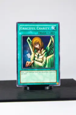 Yugioh Graceful Charity SDP-040 1st Edition Super Rare DAMAGED - Image 1