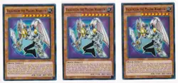 3x Yugioh Valkyrion The Magna Warrior YGLD-ENB01 ULTRA RARE LP PLAYSET - Image 1
