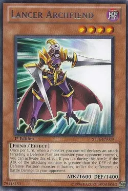 1x (NM) Lancer Archfiend - STBL-EN009 - Rare - 1st Edition YuGiOh - Image 1