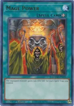 1x (NM) Mage Power - MAGO-EN139 - Rare - 1st Edition YuGiOh - Image 1