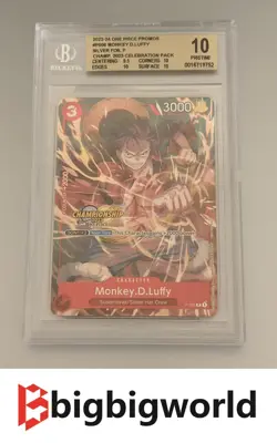 Monkey D. Luffy P-006 Championship CS Celebration Pack 2023 One Piece BGS 10 - Image 1